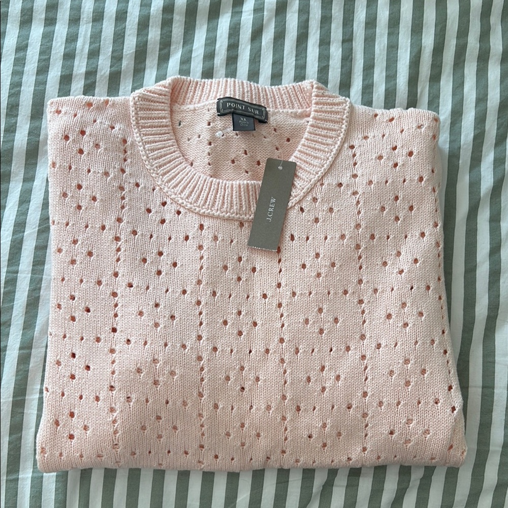 Point Sur X J. Crew Pink Knit Sweater